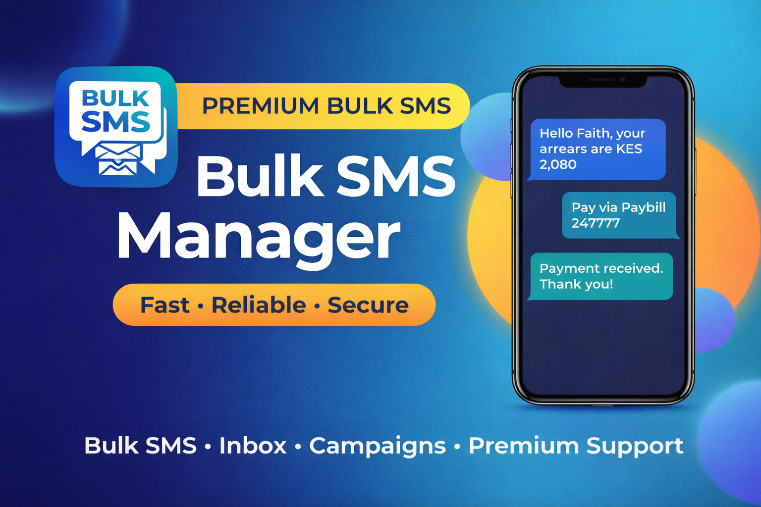 Bulk SMS Manager app banner